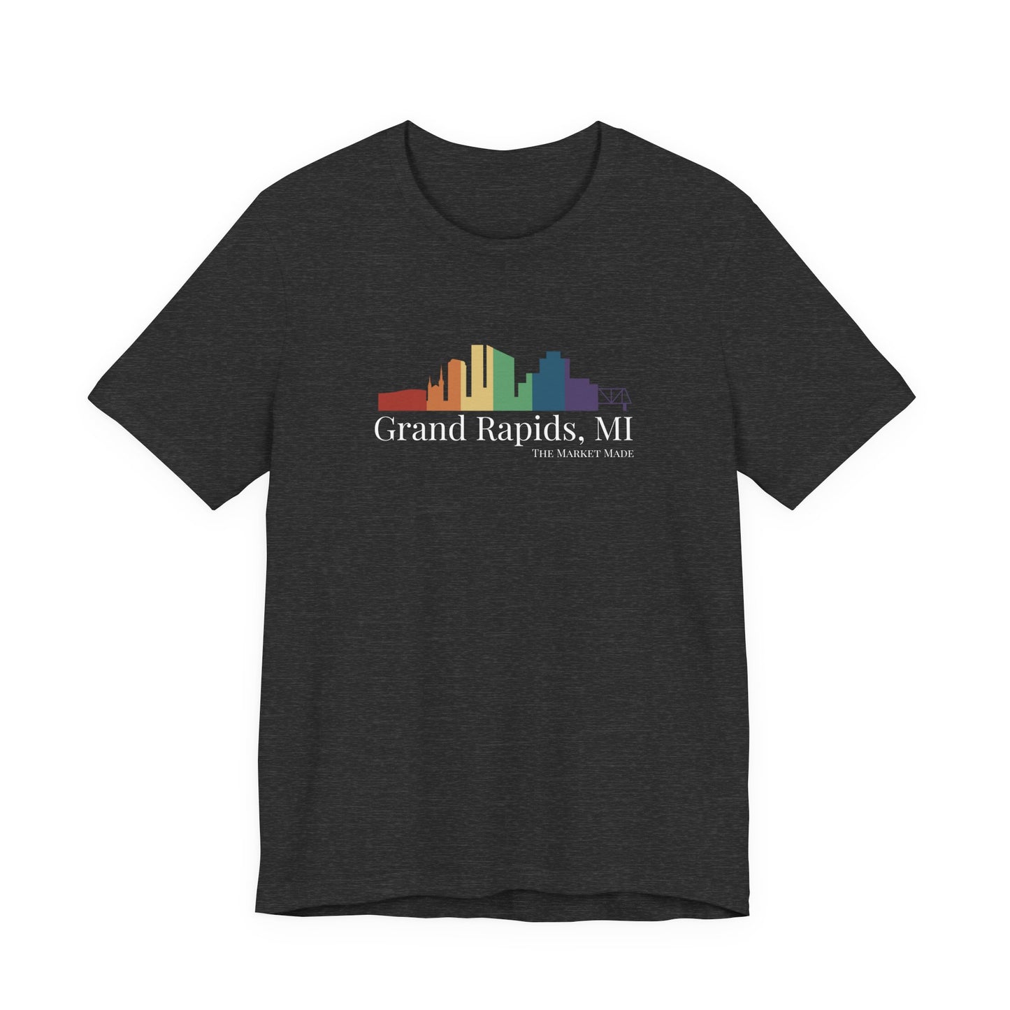 Grand Rapids T-Shirt Rainbow Skyline