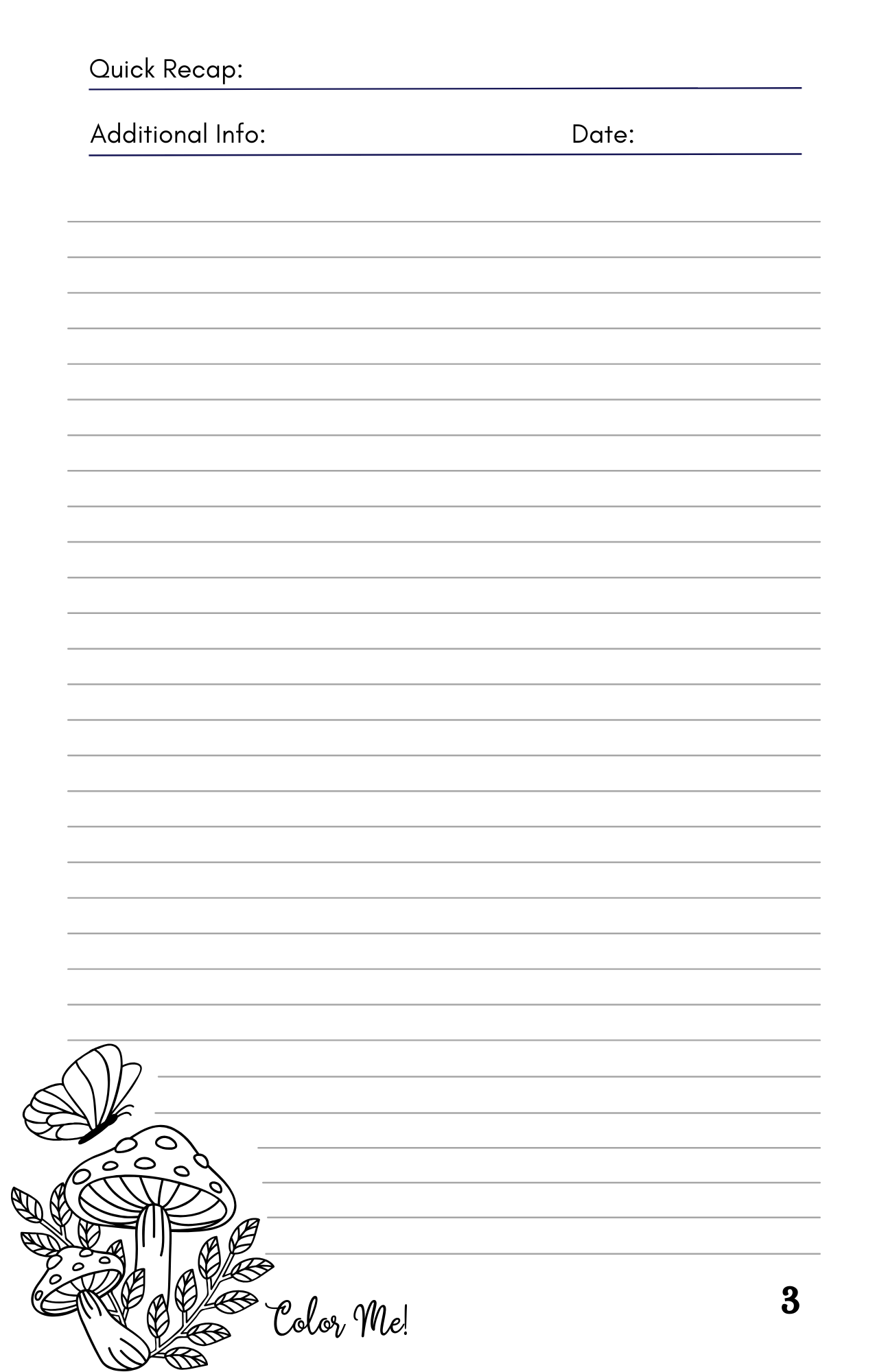 The "What Page Was That On Again?" Journal | An Index Journal with Coloring Content