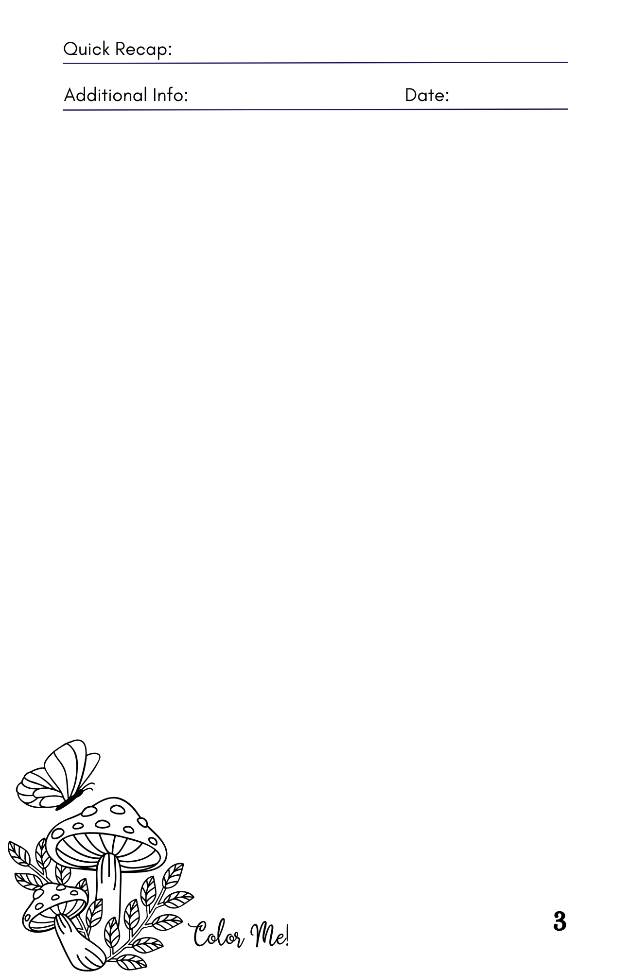 The "What Page Was That On Again?" Journal | An Index Journal with Coloring Content