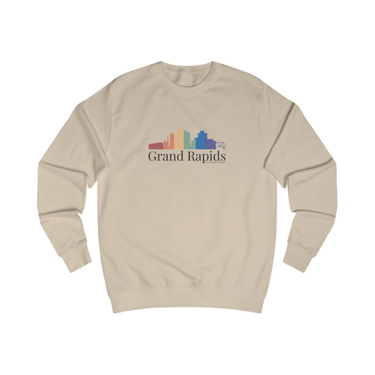 Grand Rapids Michigan Rainbow Skyline Sweatshirt
