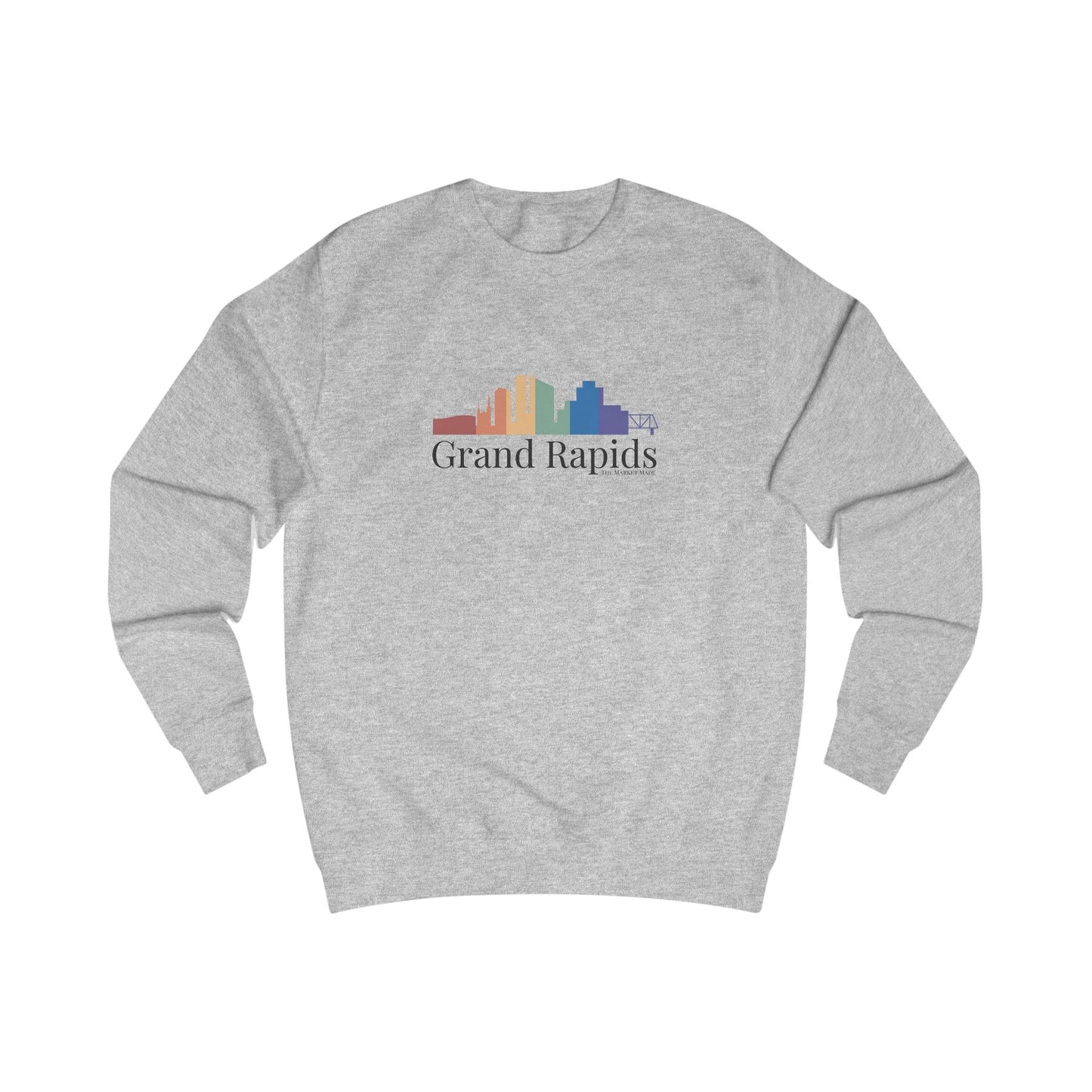 Grand Rapids Michigan Rainbow Skyline Sweatshirt