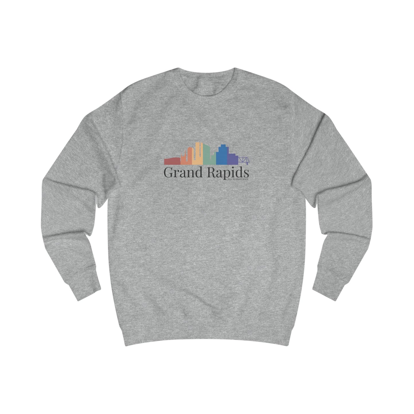 Grand Rapids Michigan Rainbow Skyline Sweatshirt