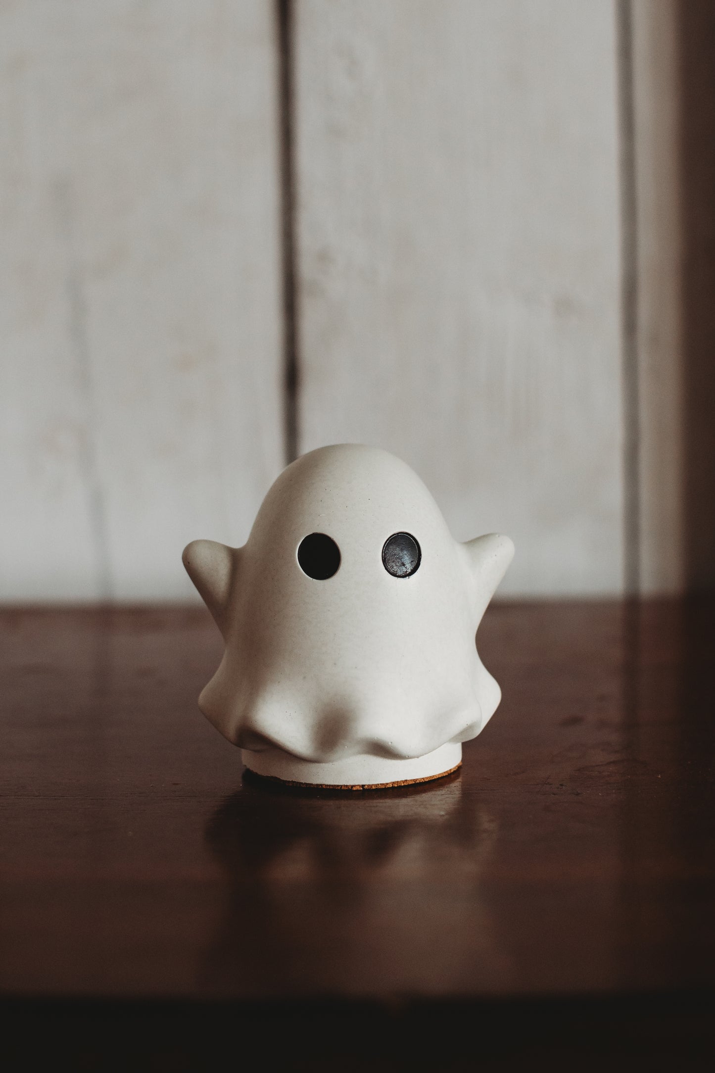 Christmas Spirit | Handmade Concrete Christmas Ghost Decor with Santa Hat