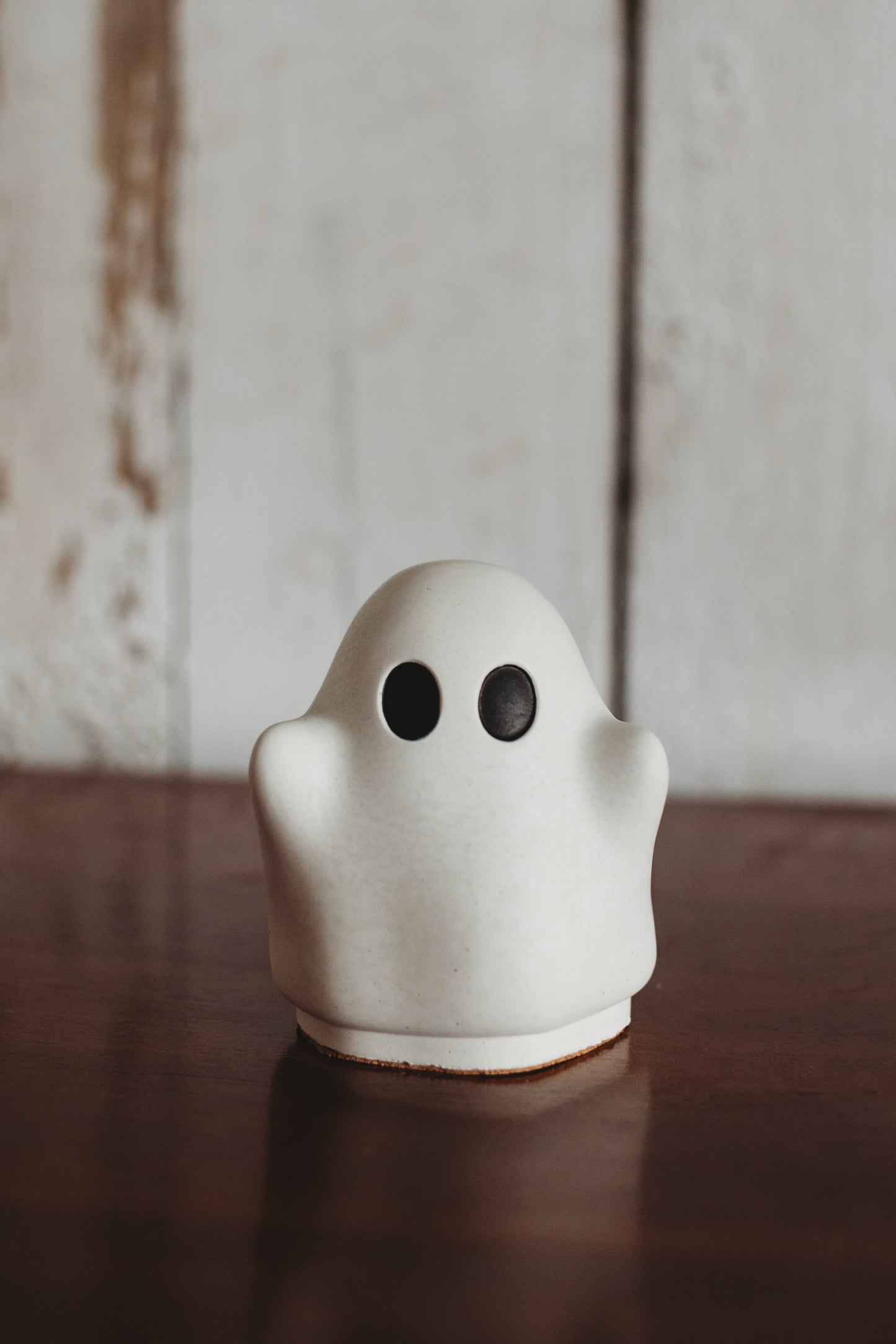 Christmas Spirit | Handmade Concrete Christmas Ghost Decor with Santa Hat