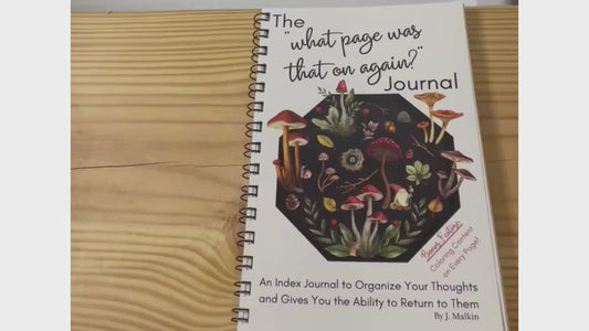 The "What Page Was That On Again?" Journal | An Index Journal with Coloring Content