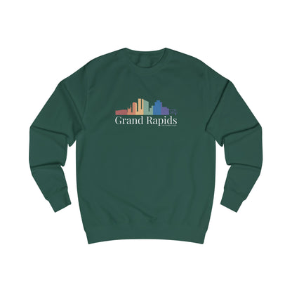Grand Rapids Michigan Rainbow Skyline Sweatshirt