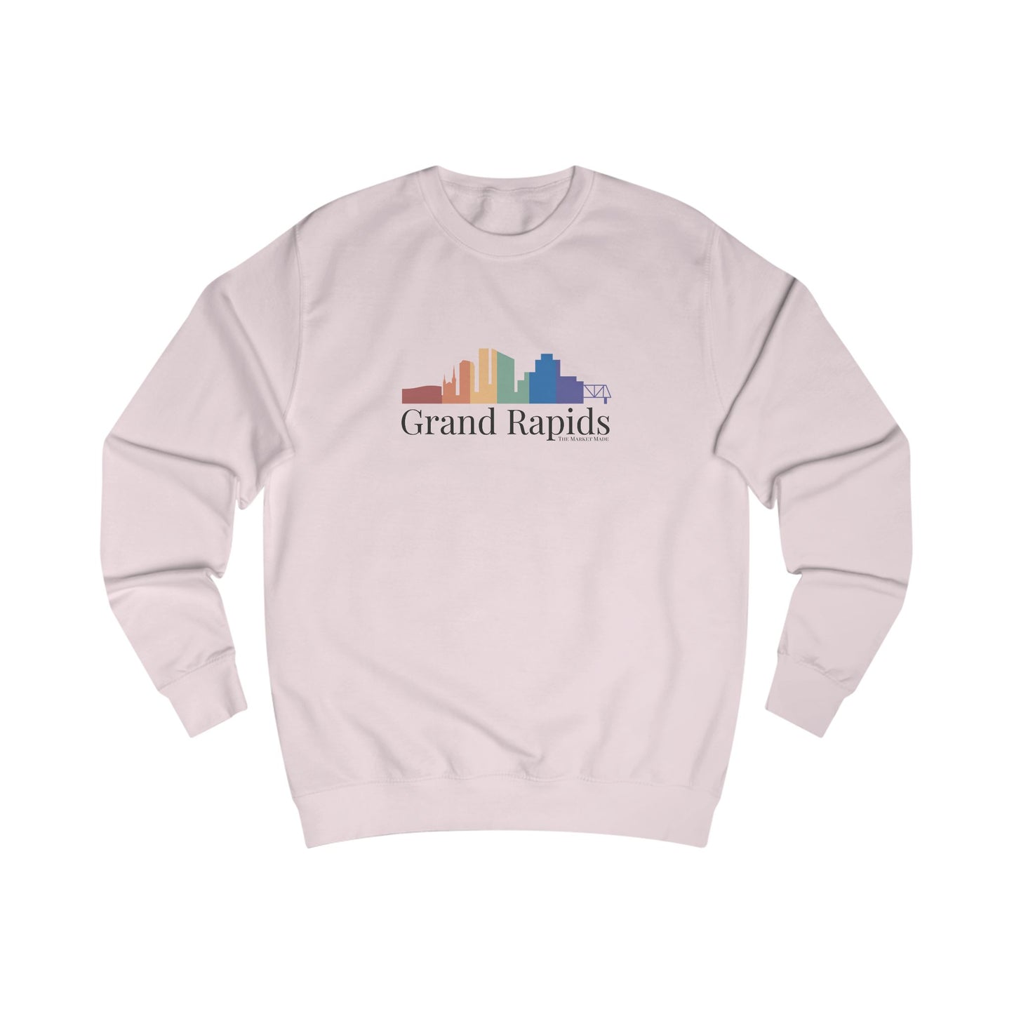 Grand Rapids Michigan Rainbow Skyline Sweatshirt