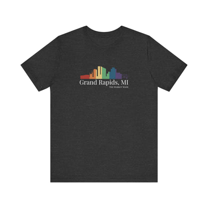 Grand Rapids T-Shirt Rainbow Skyline