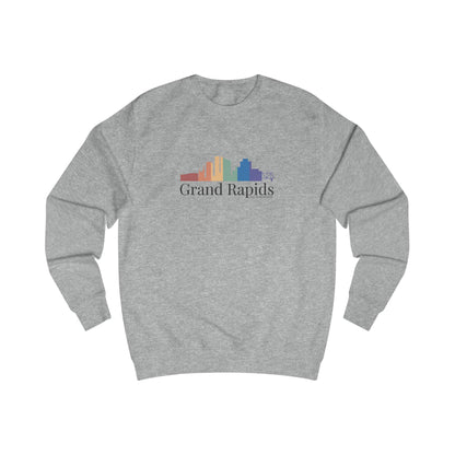 Grand Rapids Michigan Rainbow Skyline Sweatshirt