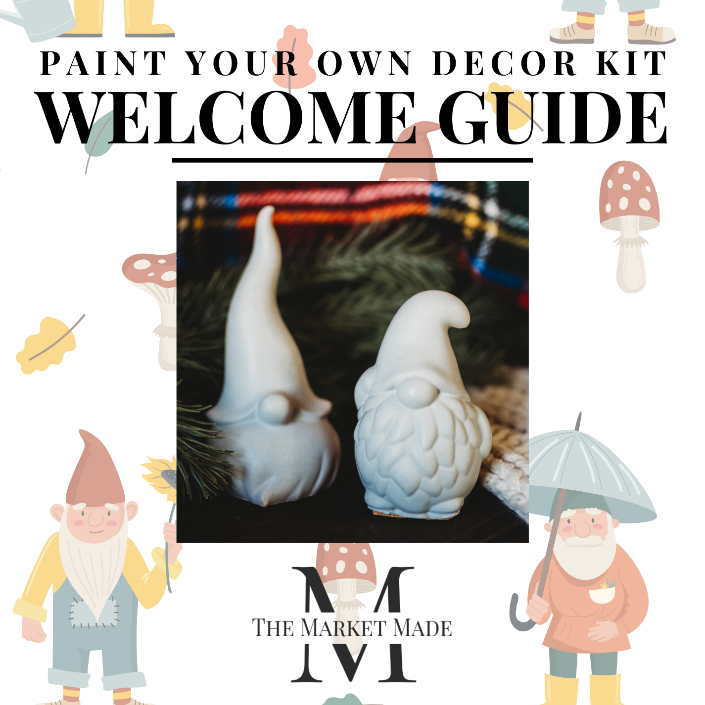 Paint Your Own Decor Kit Welcome Guide Digital Download | Paint Your Own Concrete Decor Color Guide