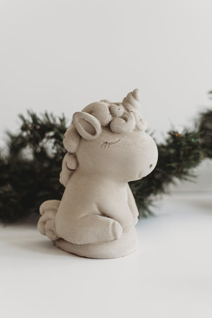 Handmade Concrete Unicorn Decor | Paint Your Own Decor Kit | Paint Your Own Activity Set | Paint Your Own Handmade Concrete Gift Set