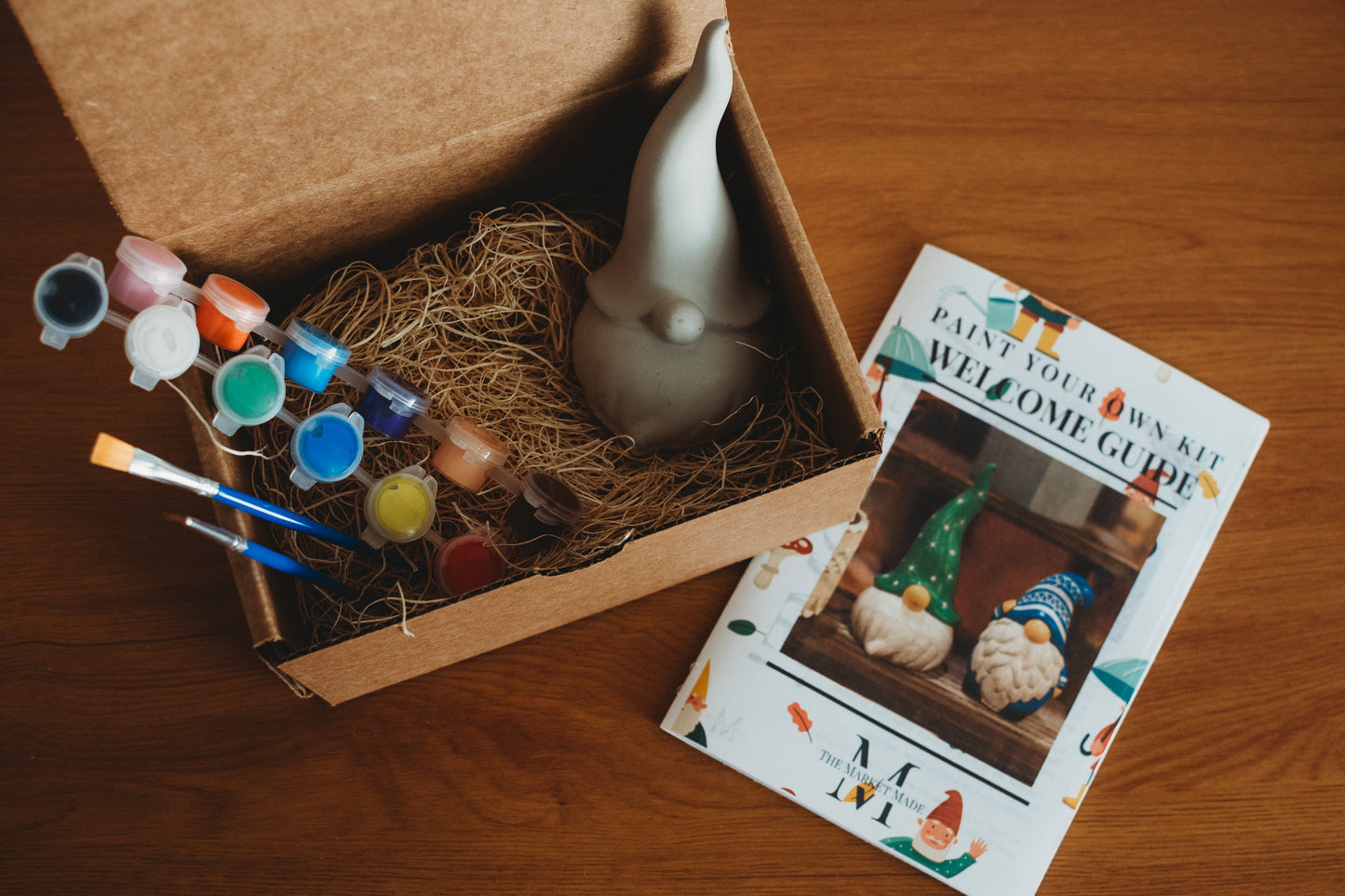 Paint Your Own Mushroom Kit | Paint Your Own Decor Activity Set | Paint Your Own Handmade Concrete Gift Set