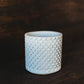 Handmade Diamond-Patterned Container | Textured Concrete Holder | Argyle Design Cement Planter