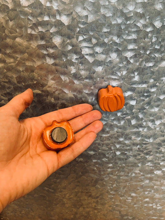 Handmade Pumpkin Magnet | Halloween Magnet | Fall Magnet | Autumn Magnet