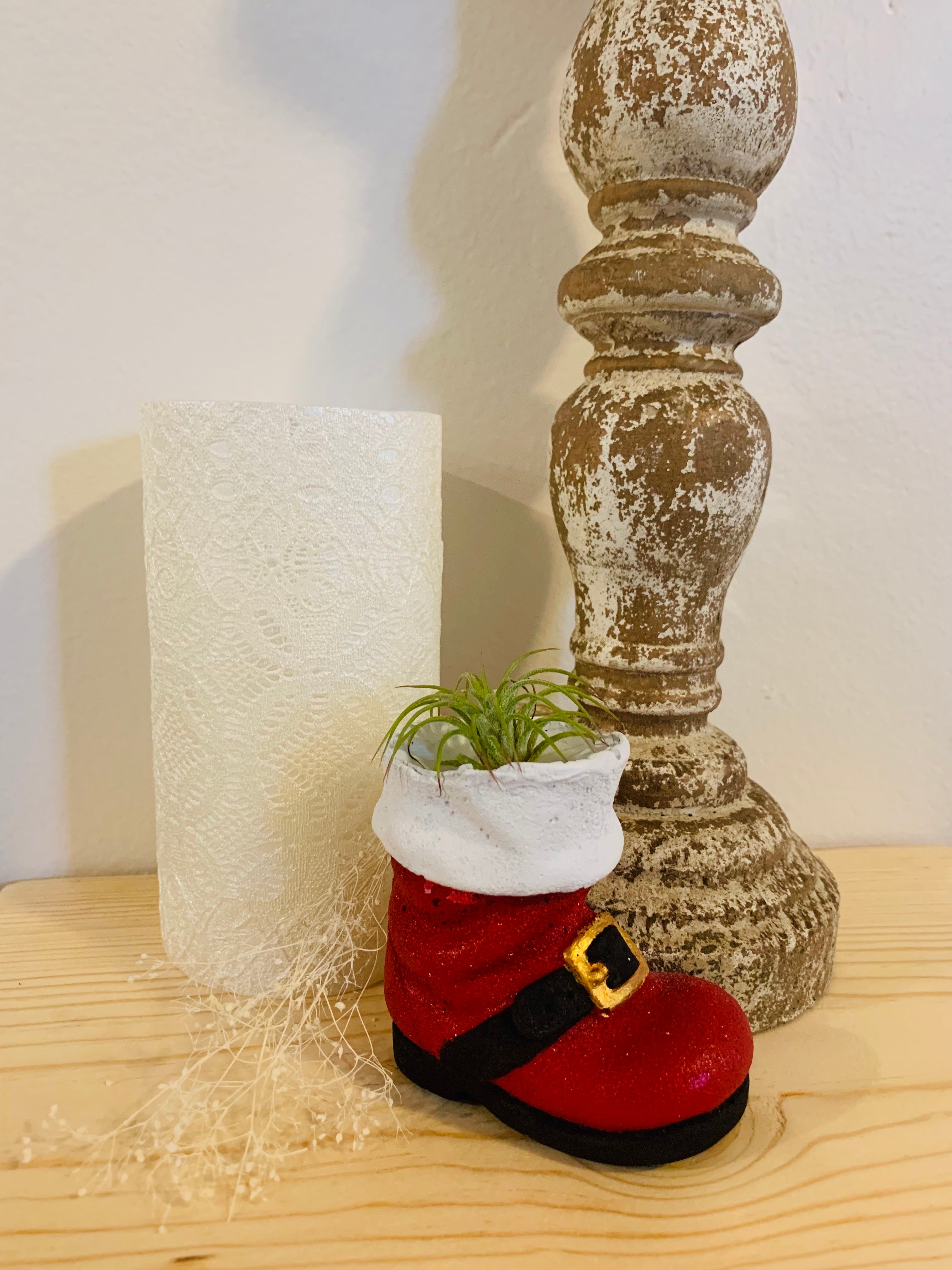 Santa deals boots decor